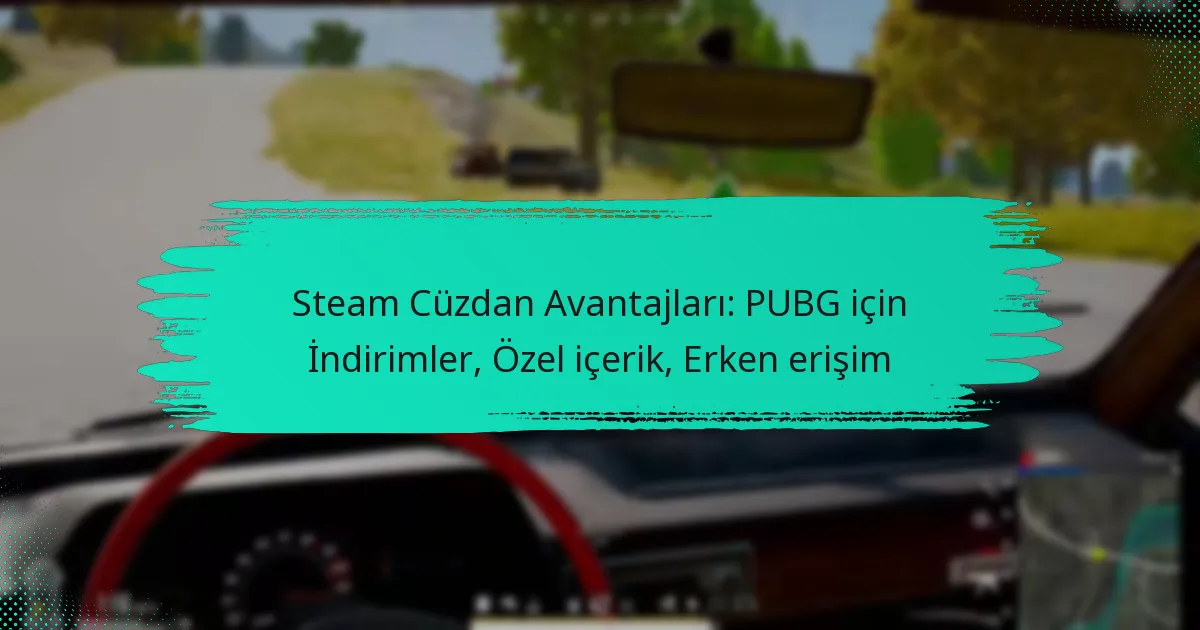 Steam Cüzdan Avantajları: PUBG için İndirimler, Özel içerik, Erken erişim