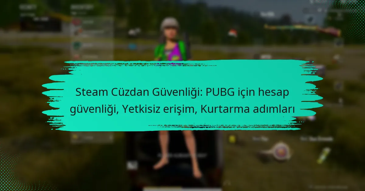 Steam Cüzdan Güvenliği: PUBG için hesap güvenliği, Yetkisiz erişim, Kurtarma adımları
