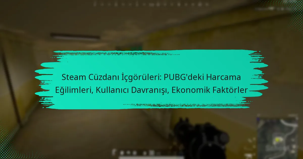 Steam Cüzdanı İçgörüleri: PUBG’deki Harcama Eğilimleri, Kullanıcı Davranışı, Ekonomik Faktörler