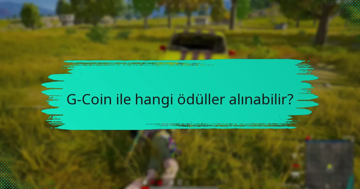 G-Coin nasıl oyun içi satın alımlarda kullanılabilir?